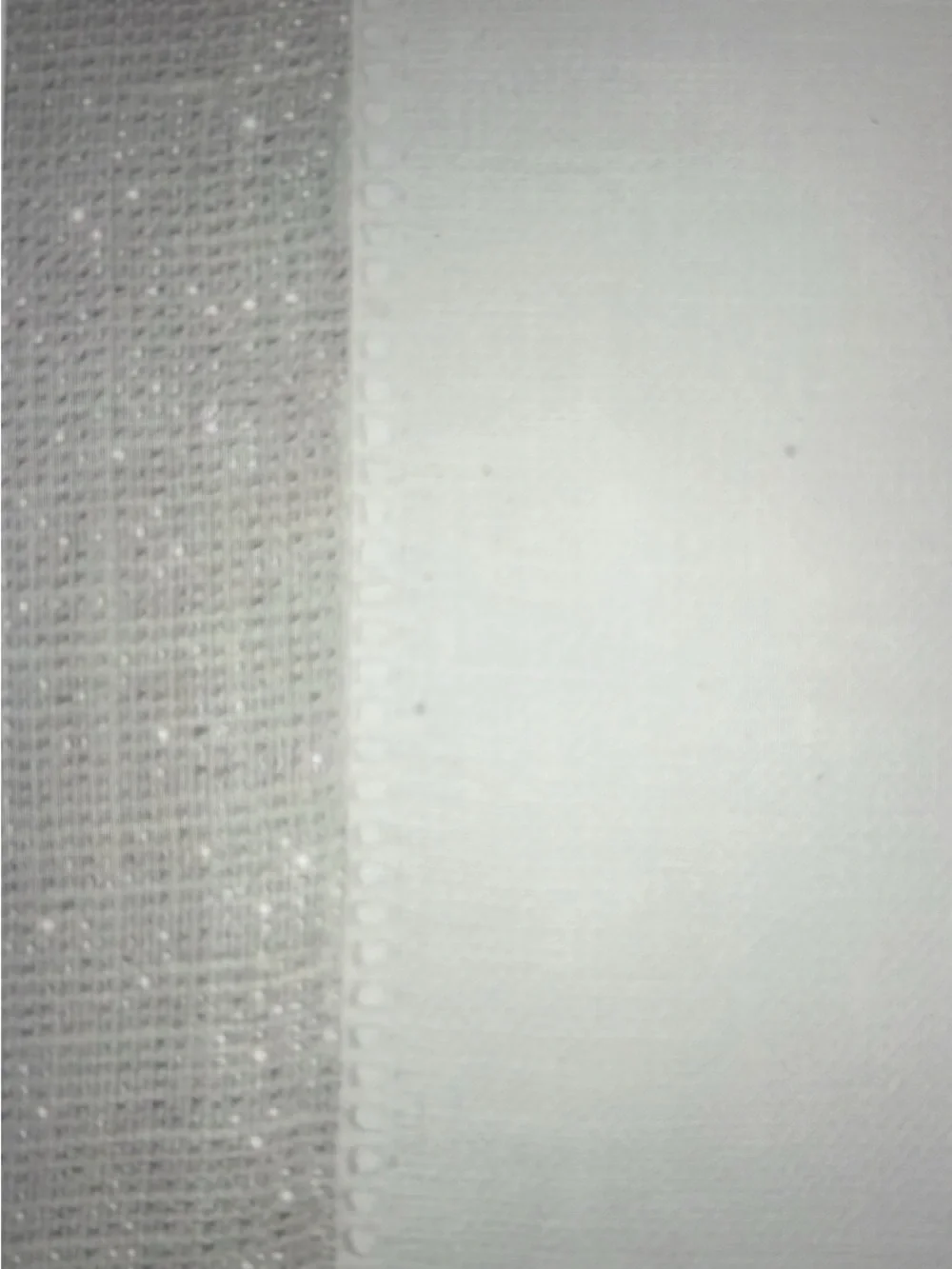 SFERRA White Linen Table Runner with Hemstitch Detail